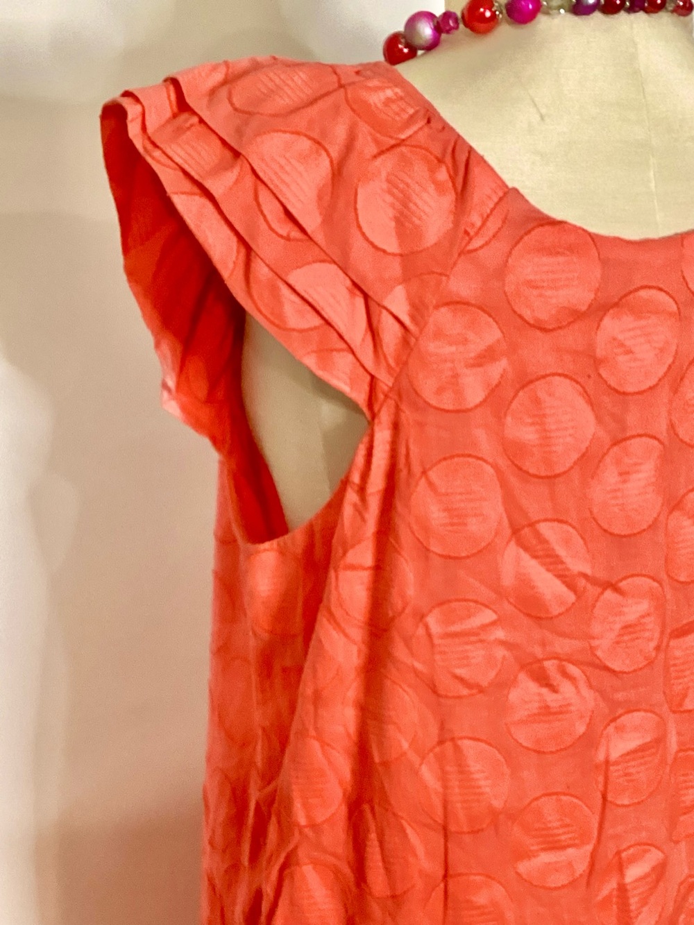 Rabbit Rabbit Rabbit Deep Coral Midi Dress - Picture 7 of 10